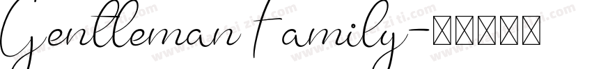 Gentleman Family字体转换